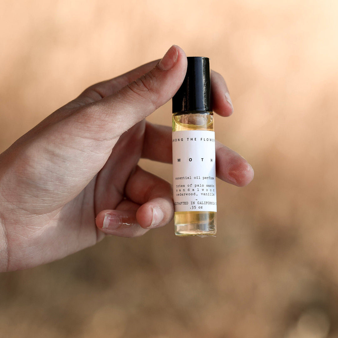 Natural Perfume Oil Moth Beauty Among the Flowers