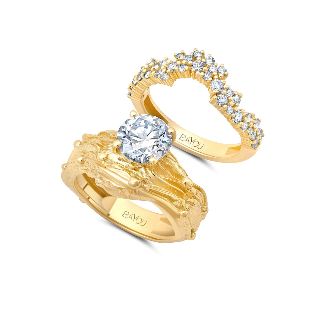 Crown Diamond Water Ring Bayou with Love