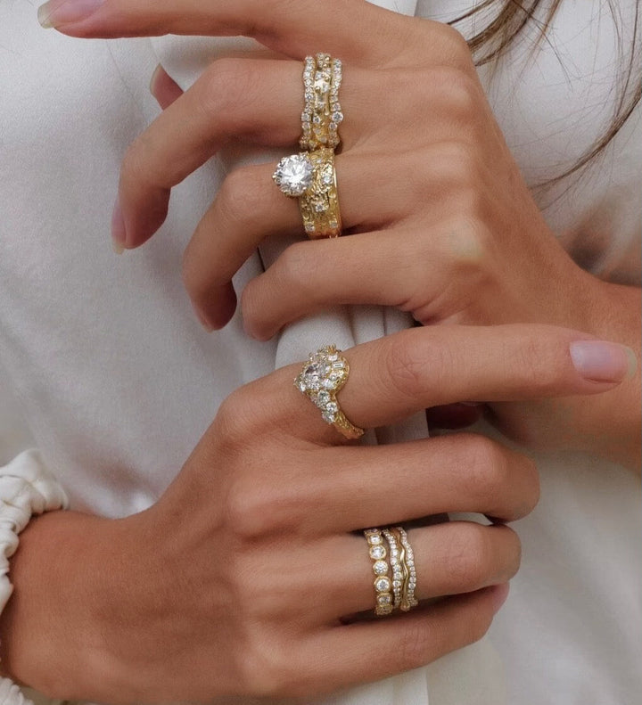 Moonscape Diamond Band Bridal Jewelry Bayou with Love