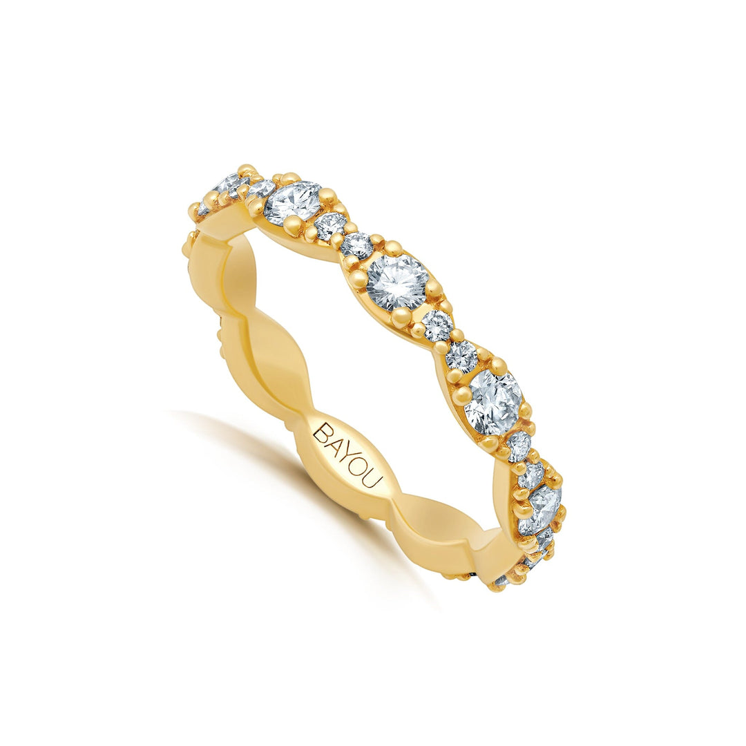 BWLV_R1065 Diamond Band Bridal Jewelry Bayou with Love
