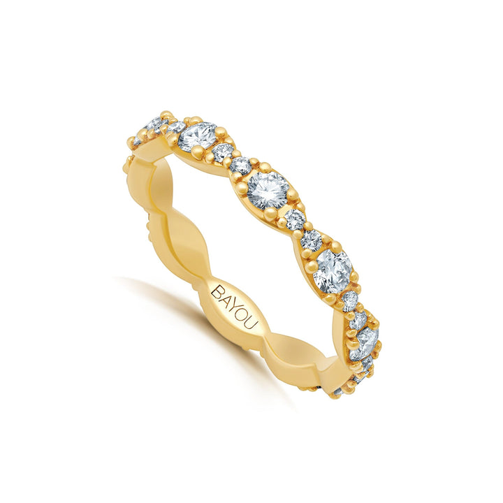 BWLV_R1065 Diamond Band Bridal Jewelry Bayou with Love