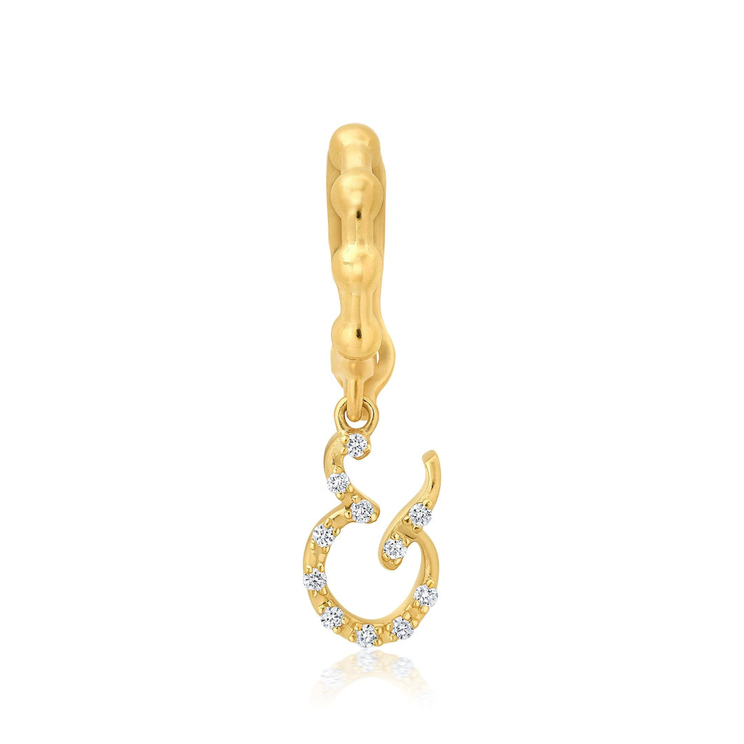 46 Diamond Pavé Ampersand Charm Jewelry Bayou with Love