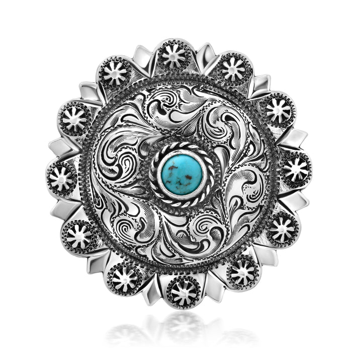 86 Turquoise Neckerchief Slide Jewelry Bayou with Love