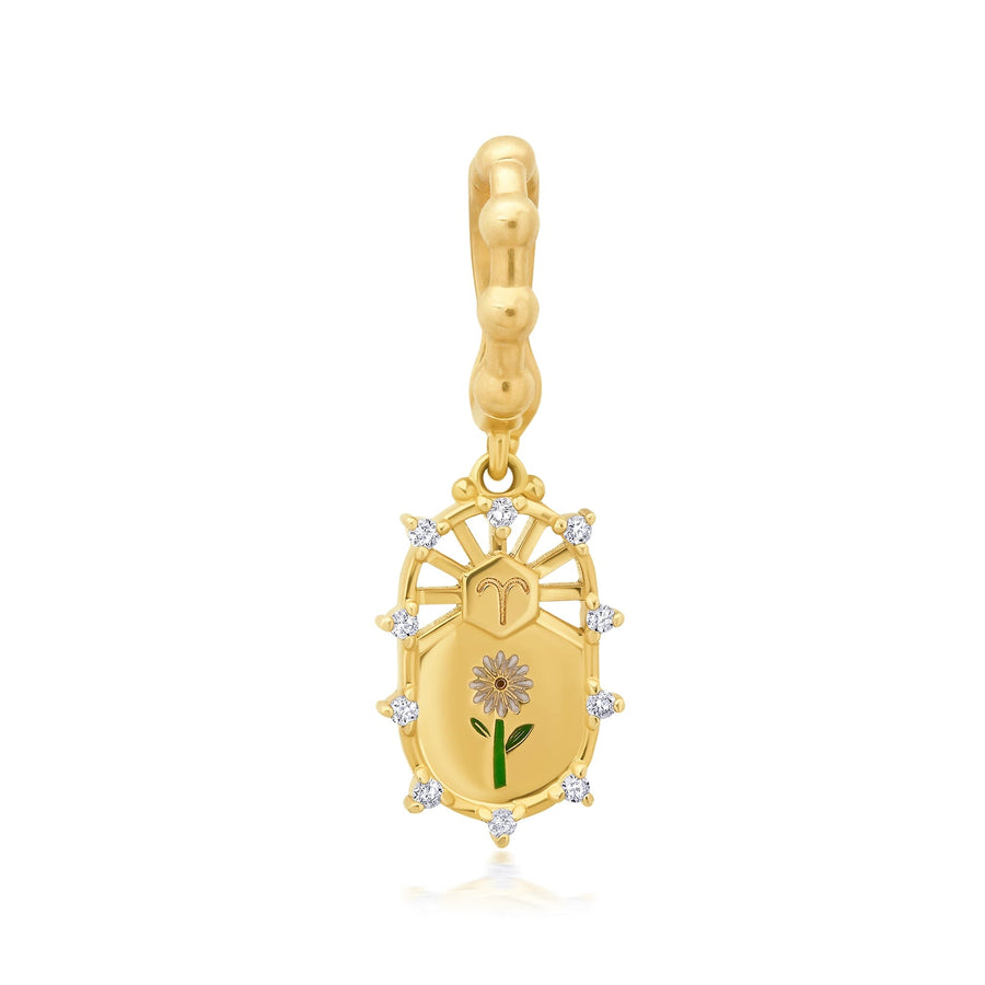 50Zodiac Diamond + Enamel Charm Jewelry Bayou with Love Aries | Daisy