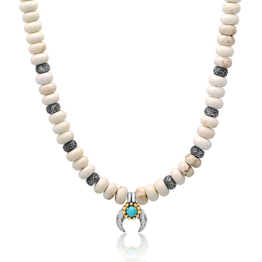 62 White Turquoise Soleil Squash Blossom Necklace Jewelry Bayou with Love