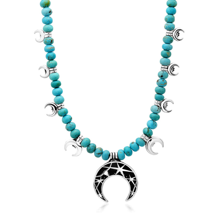 63 Diamond + Turquoise Soleil Najas Squash Blossom Necklace Jewelry Bayou with Love