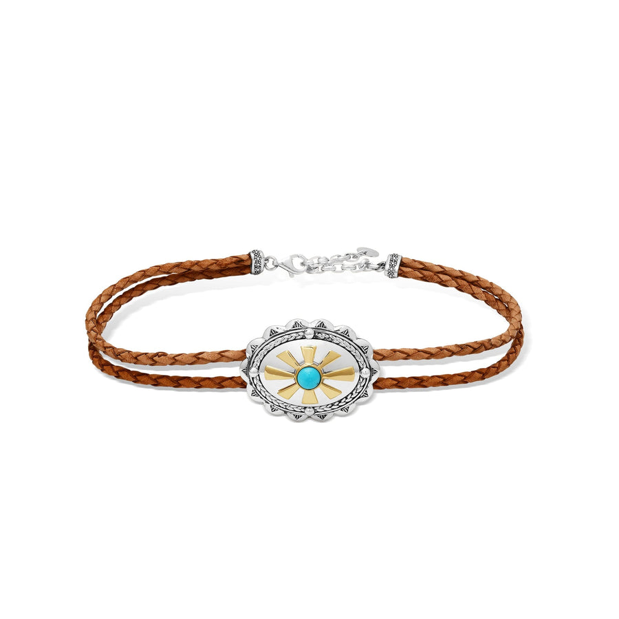 Round Turquoise Concho Choker Jewelry Bayou with Love