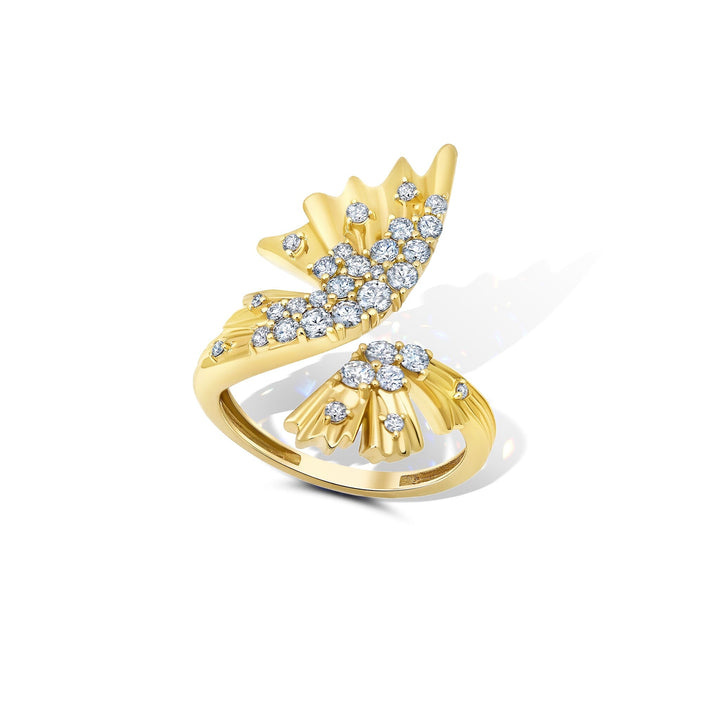 71 Open Diamond Butterfly Ring Jewelry Bayou with Love