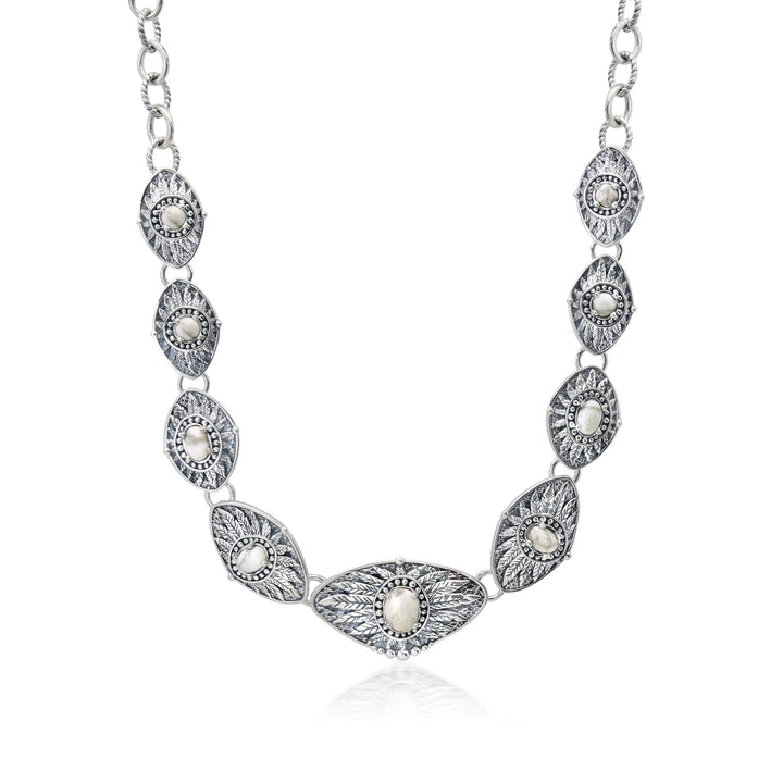 Feather Magnesite Necklace Jewelry Bayou with Love