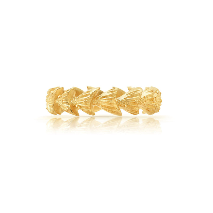 BWLV_R1075 Large Mermaid Fluke Band Bridal Jewelry Bayou with Love