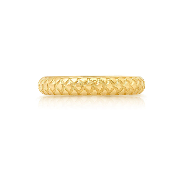 BWLV_R1058 Scales Texture Band Bridal Jewelry Bayou with Love
