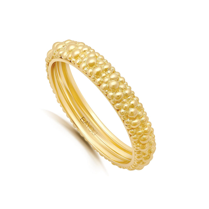 BWLV_R1069 Texture de la Lune Band Bridal Jewelry Bayou with Love