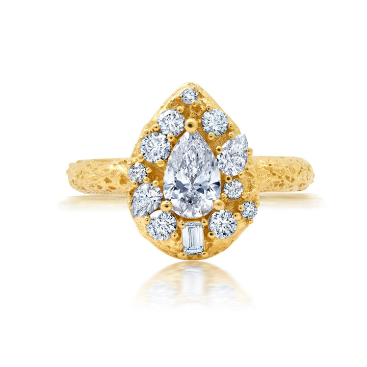 Moonscape Diamond Drop Ring Bayou with Love