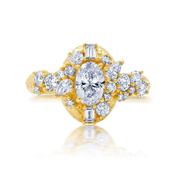 Moonscape Oval Diamond Ring Bayou with Love