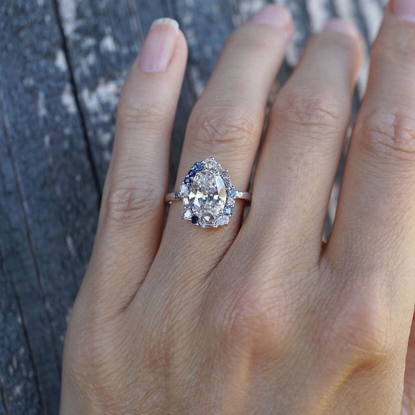 Custom White Gold Fee Bayou with Love