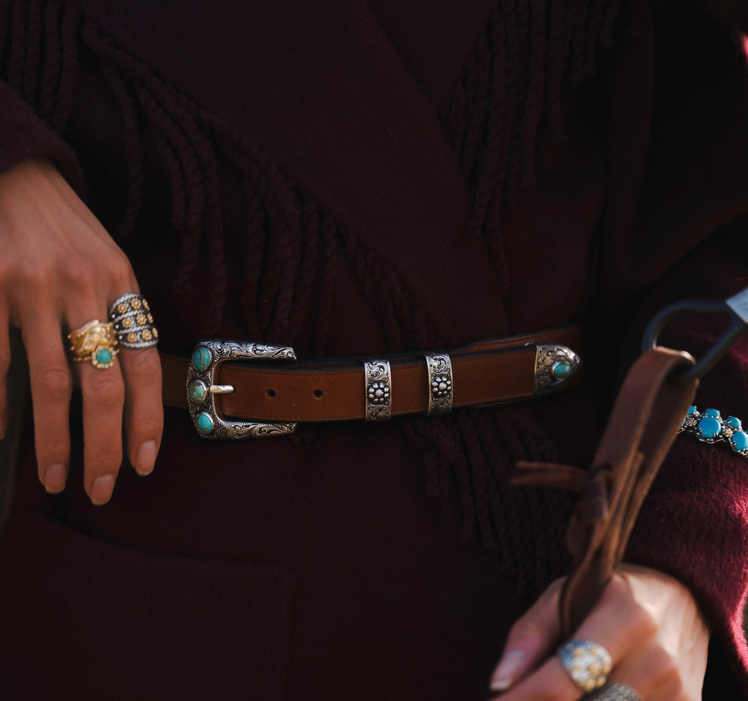 88Four Turquoise Belt Accessories Bayou with Love