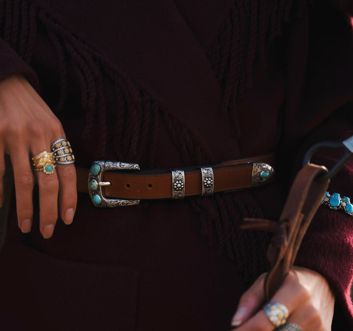 88Four Turquoise Belt Accessories Bayou with Love