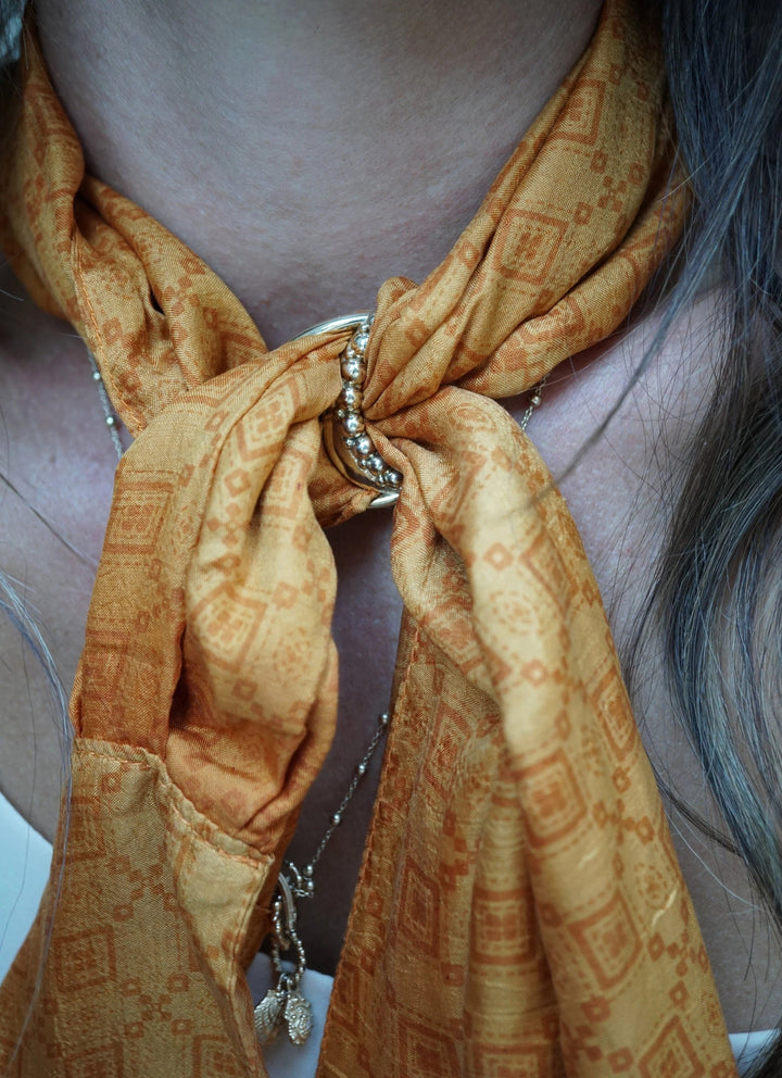 Recycled Brass Scarf Ring Bundle Accessories Bayou with Love