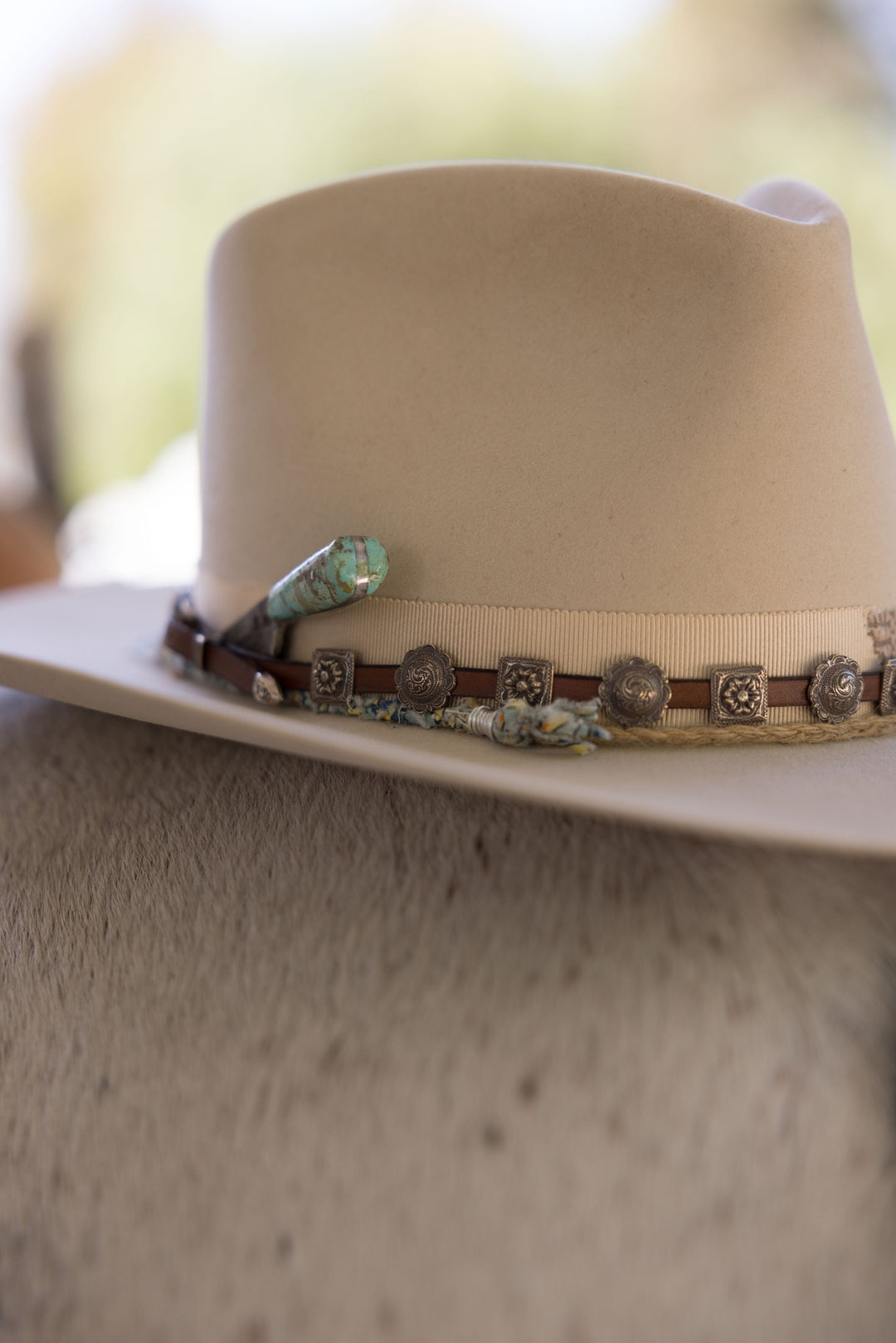 Multi Concho Hat Band Jewelry Bayou with Love