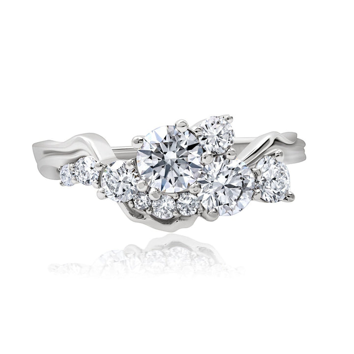 The Flowing River Cluster White Gold Bayou with Love