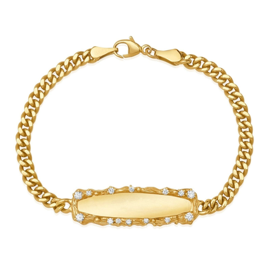 Personalized Diamond Bar Bracelet Jewelry Bayou with Love