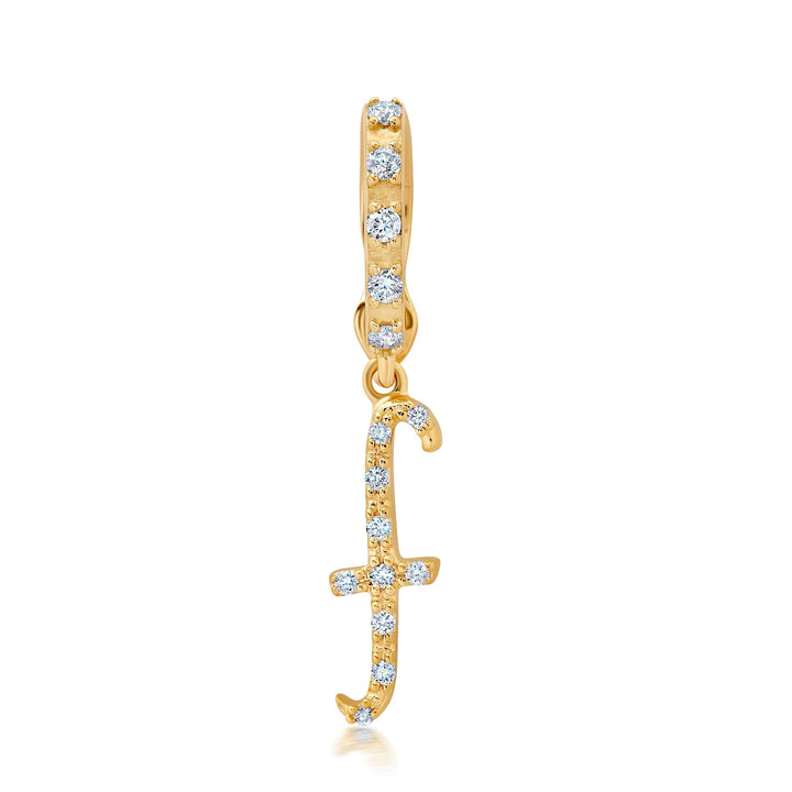 BaYou Diamond Pavé Initial Charms Hidden Bayou with Love f