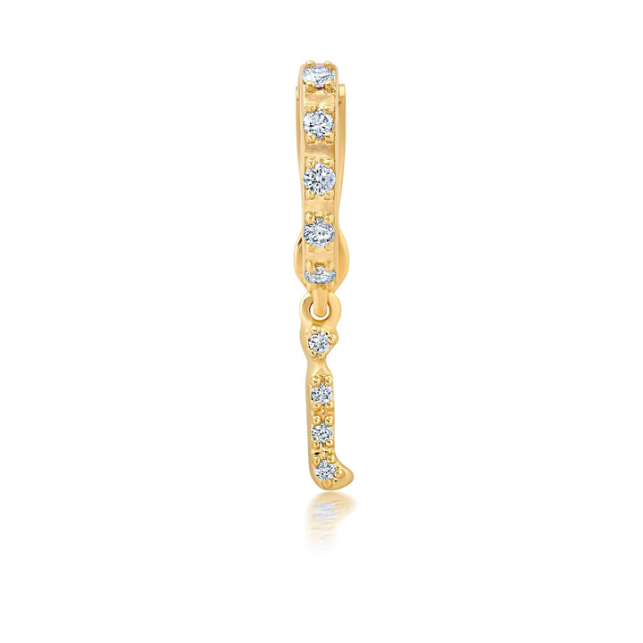 BaYou Diamond Pavé Initial Charms Hidden Bayou with Love i