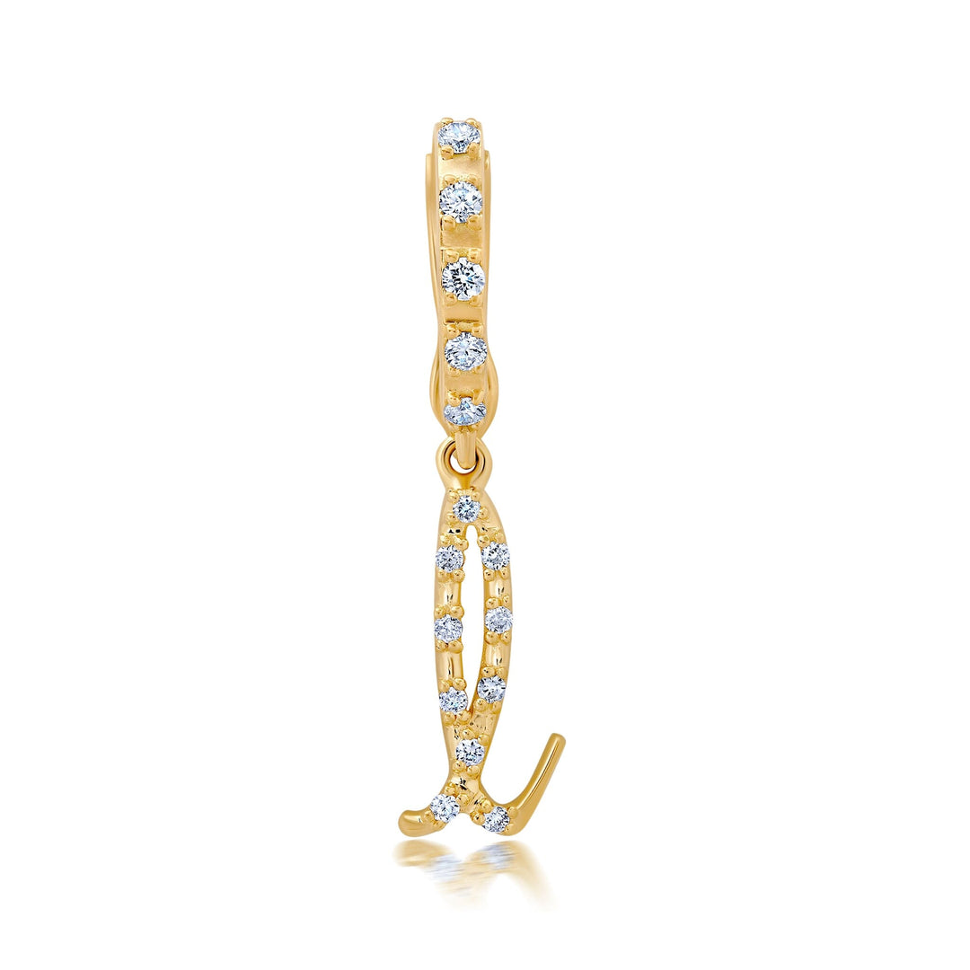BaYou Diamond Pavé Initial Charms Hidden Bayou with Love l