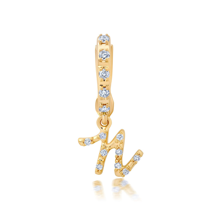BaYou Diamond Pavé Initial Charms Hidden Bayou with Love n