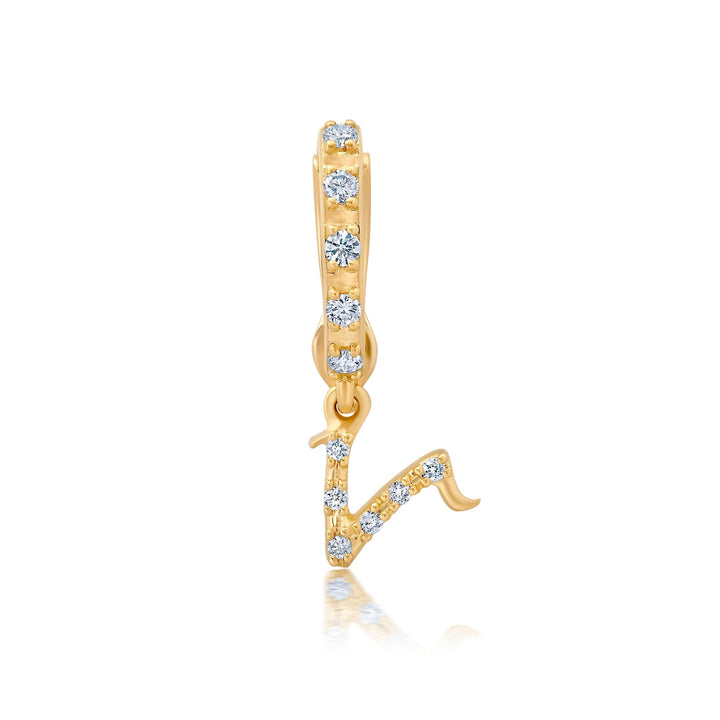 BaYou Diamond Pavé Initial Charms Hidden Bayou with Love v