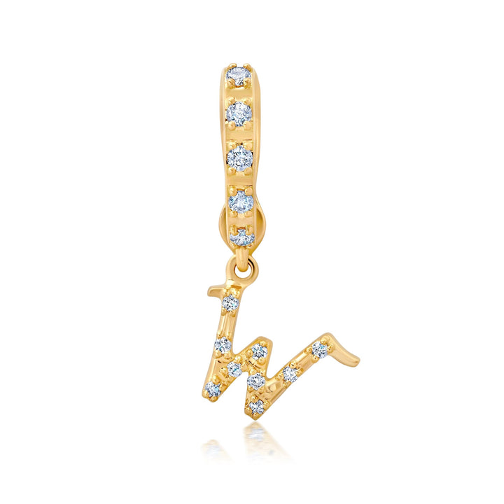 BaYou Diamond Pavé Initial Charms Hidden Bayou with Love w