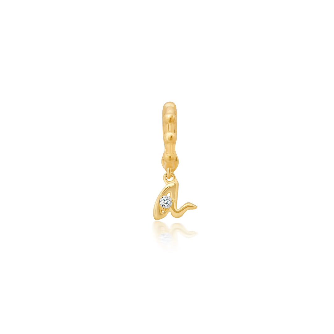BaYou Gold + Diamond Initial Charms Bayou with Love