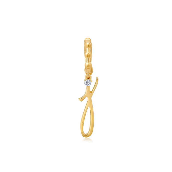 BaYou Gold + Diamond Initial Charms Bayou with Love j
