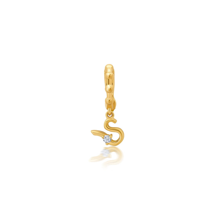 BaYou Gold + Diamond Initial Charms Jewelry Bayou with Love s