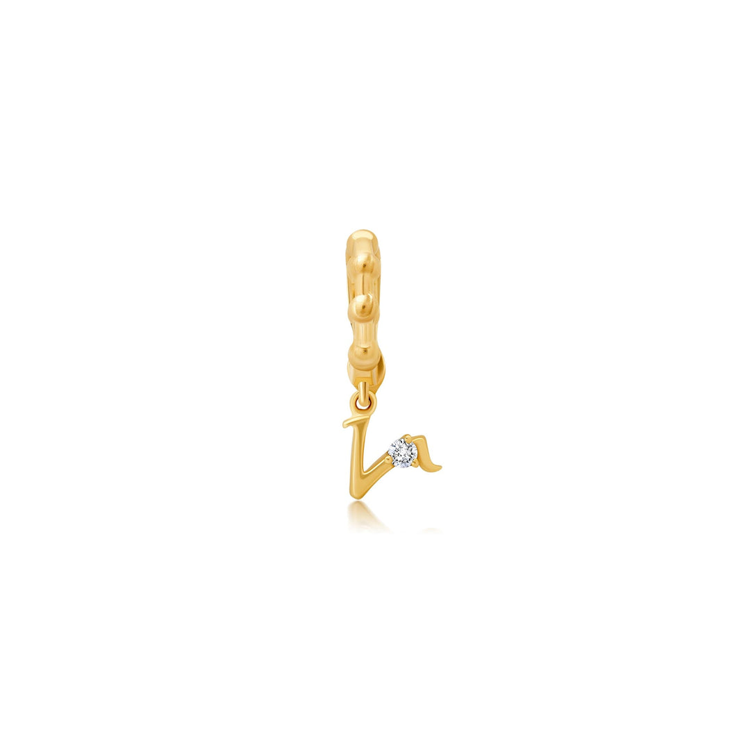 BaYou Gold + Diamond Initial Charms Bayou with Love v