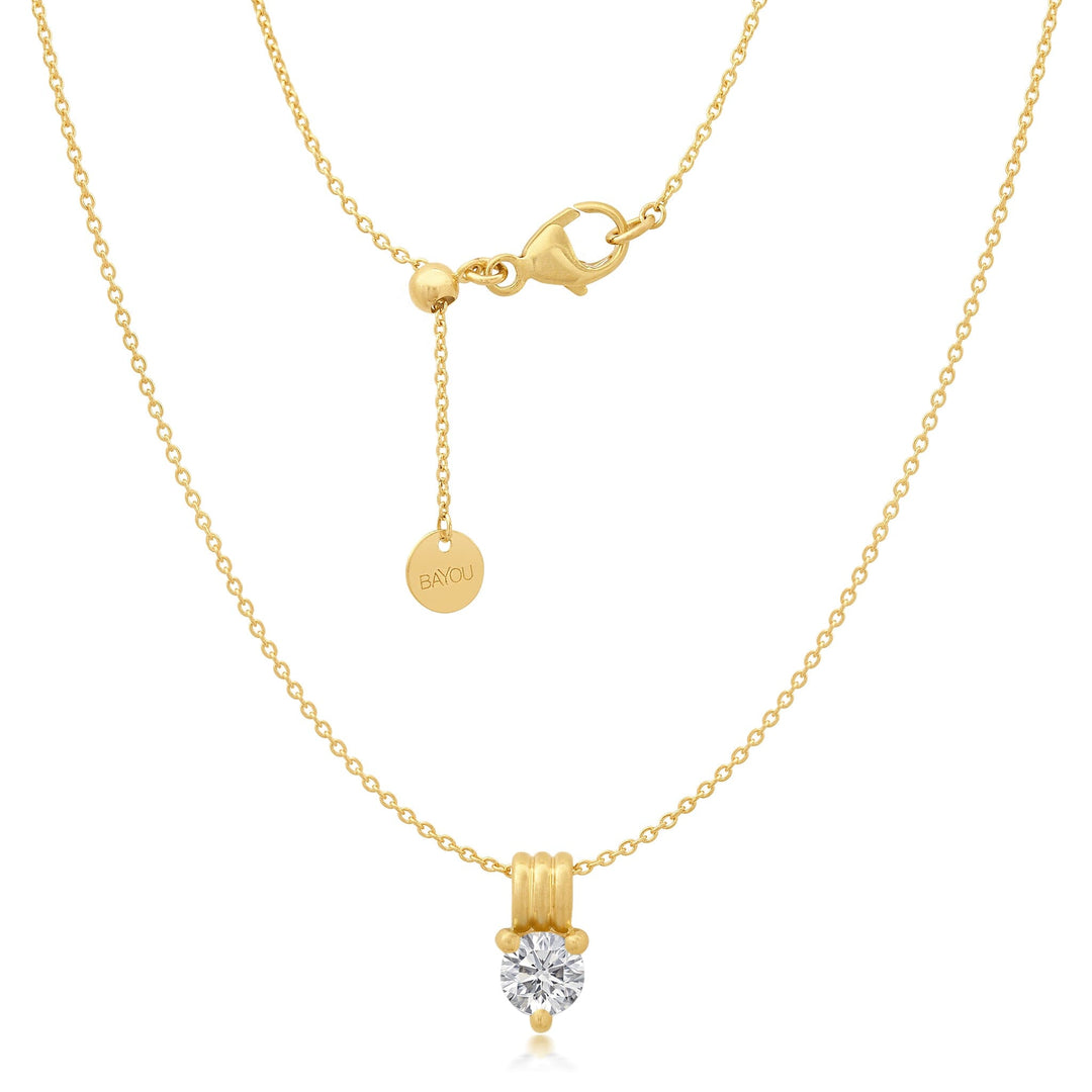 Birthstone Triple Orbit Necklace Bayou with Love Diamond | PRE-ORDER