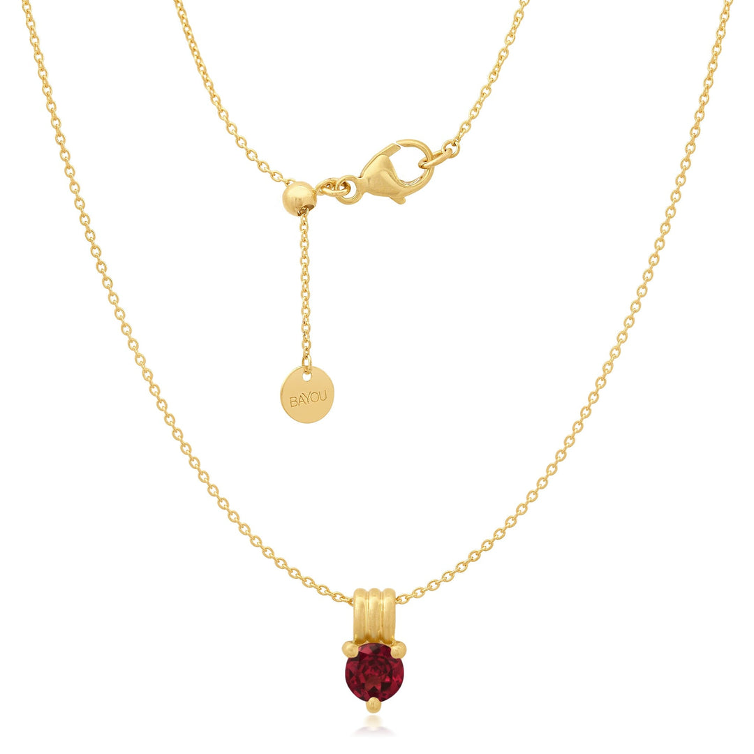 Birthstone Triple Orbit Necklace Bayou with Love