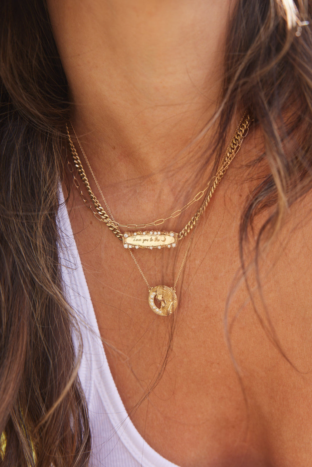 Everyday Link Necklace Jewelry Bayou with Love