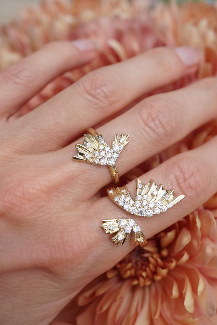 Diamond Butterfly Ring Jewelry Bayou with Love