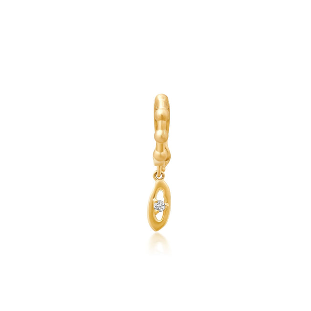 BaYou Gold + Diamond Initial Charms Jewelry Bayou with Love o 