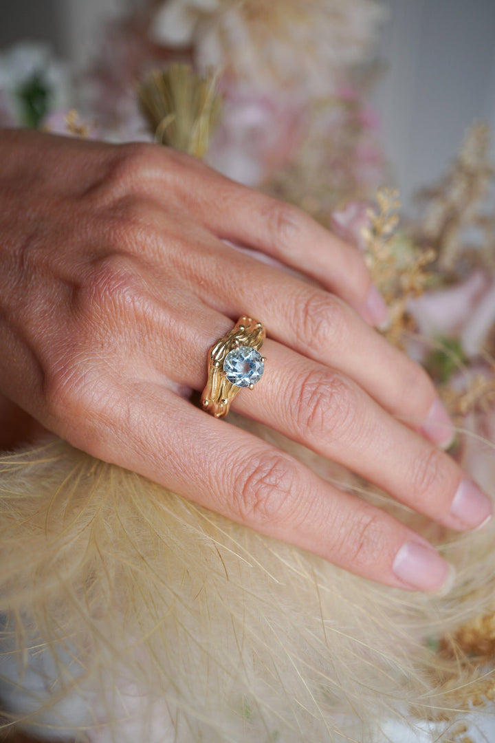 NEW Round Aquamarine Water Cigar Band Bayou with Love