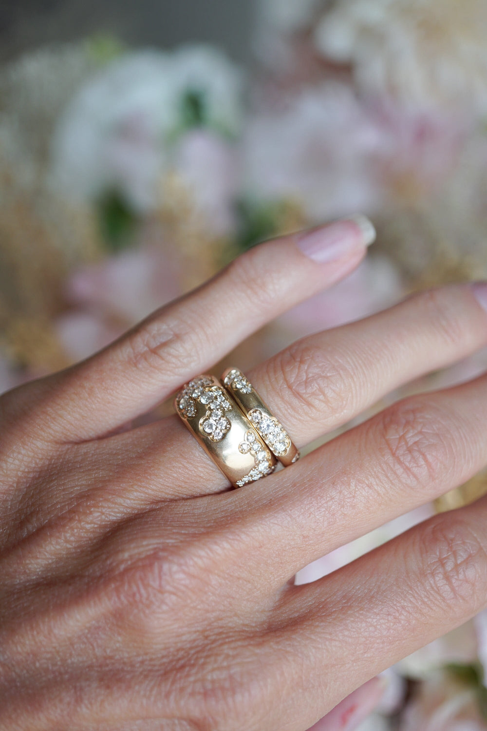 BWLV_R1059 Moon Crater Diamond Band Bridal Jewelry Bayou with Love
