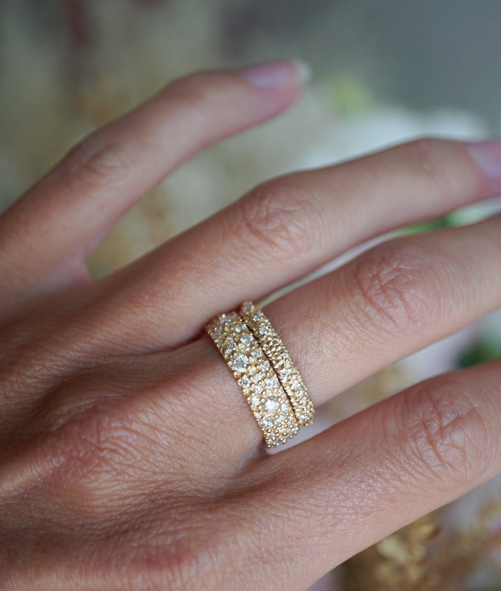 BWLV_R1028 Large Rain of Stars Diamond Band Bridal Jewelry Bayou with Love