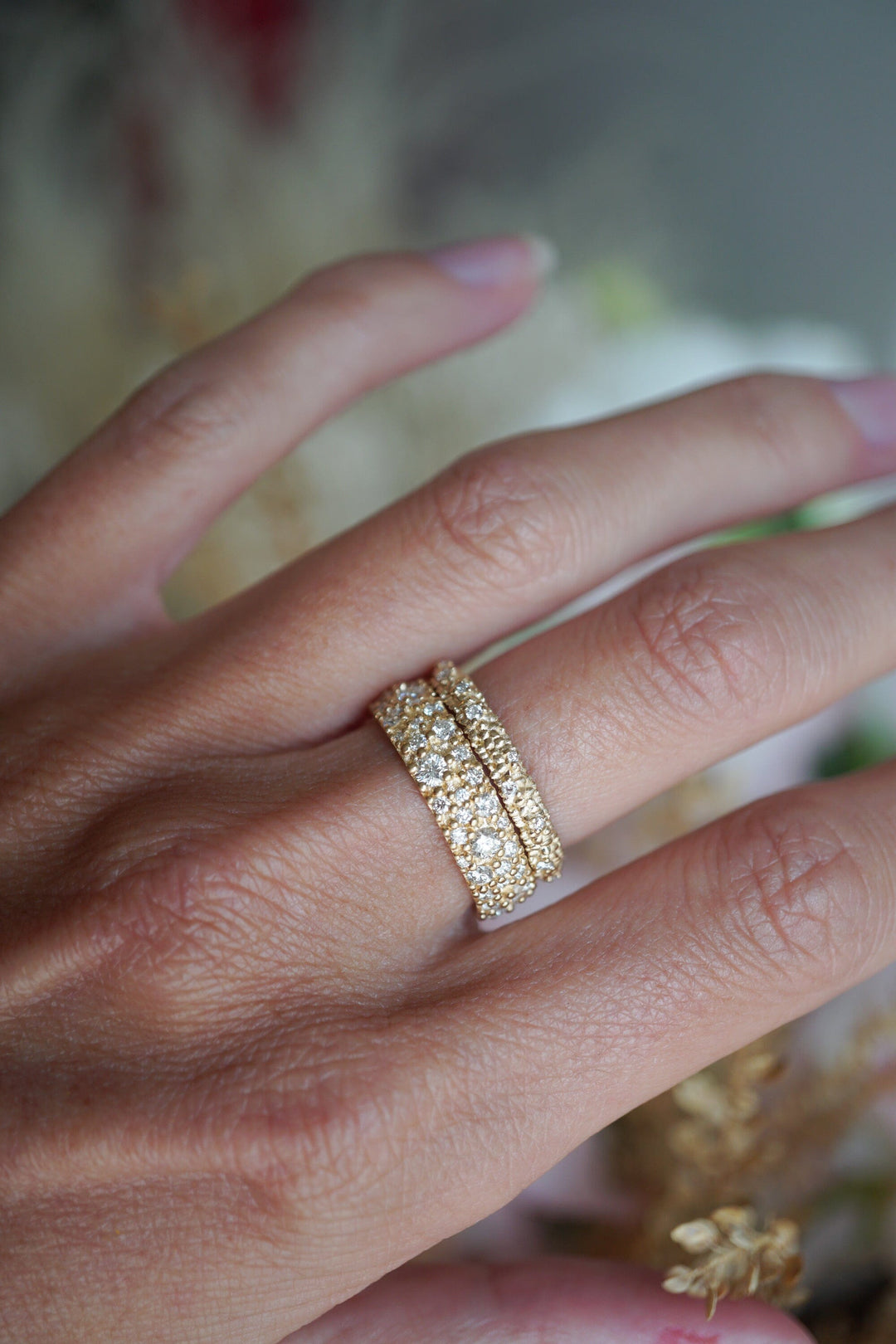 BWLV_R1071 Rain of Stars Diamond Band Bridal Jewelry Bayou with Love