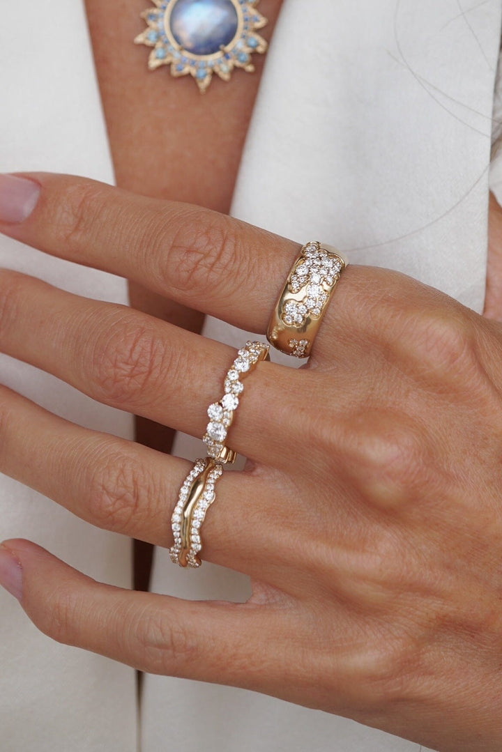 BWLV_R1061 Moon Crater Diamond Cigar Band Bridal Jewelry Bayou with Love