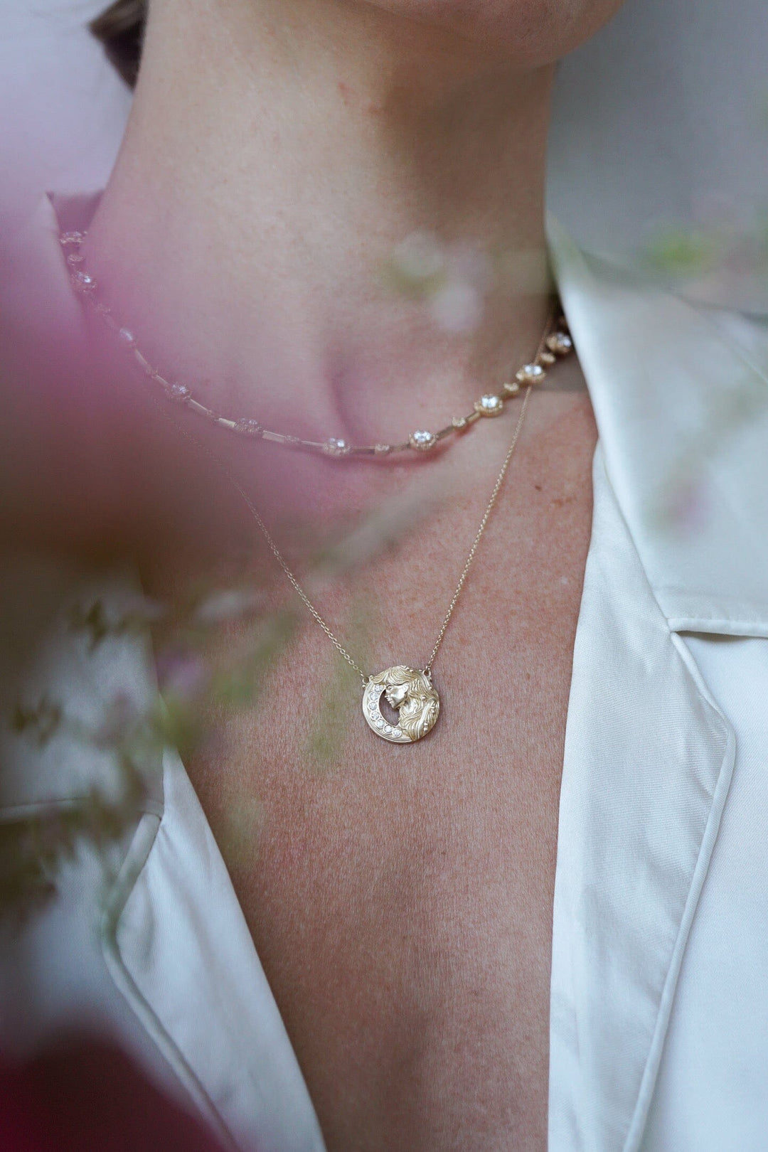Diamond Goddess Necklace Jewelry Bayou with Love