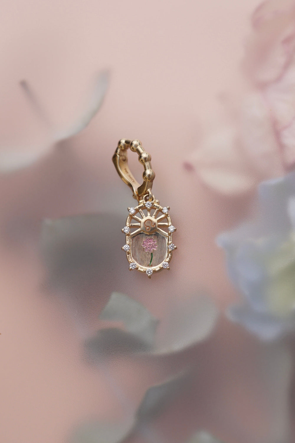 Water Lily Leo Charm Jewelry Bayou with Love