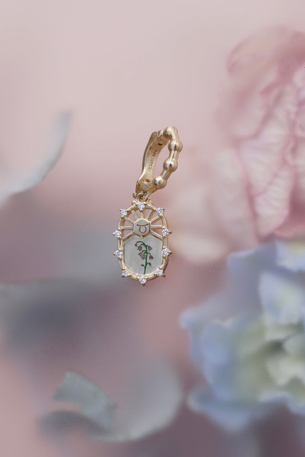 Lily of the Valley Taurus Charm Jewelry Bayou with Love