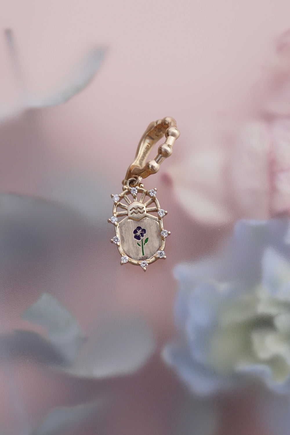Violet Aquarius Charm Jewelry Bayou with Love