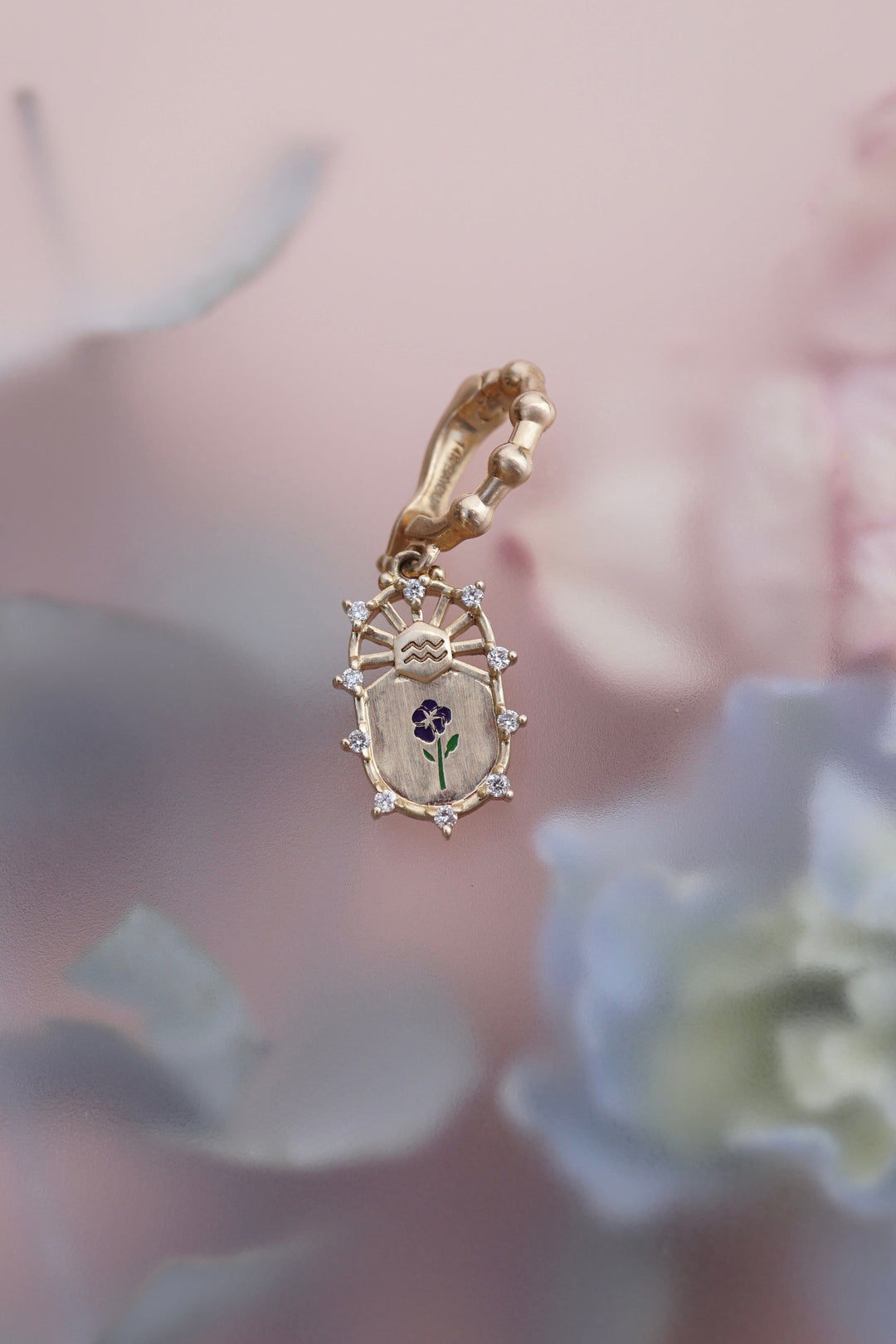 Violet Aquarius Charm Jewelry Bayou with Love